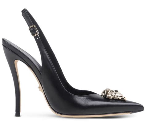 scarpe versace arancioni|versace slingback shoes.